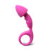 Pink Silicone Curved Comfort Butt Plug 
